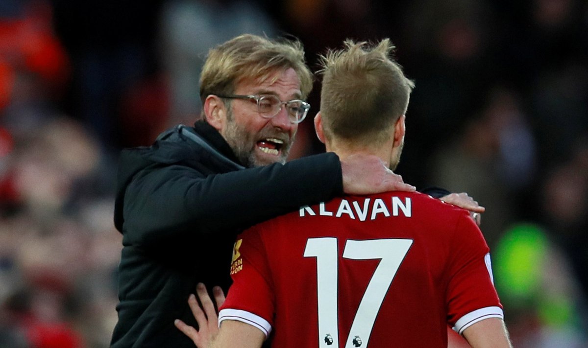 Liverpooli peatreener Jürgen Klopp on võinud Ragnar Klavaniga viimastes mängudes rahul olla.
