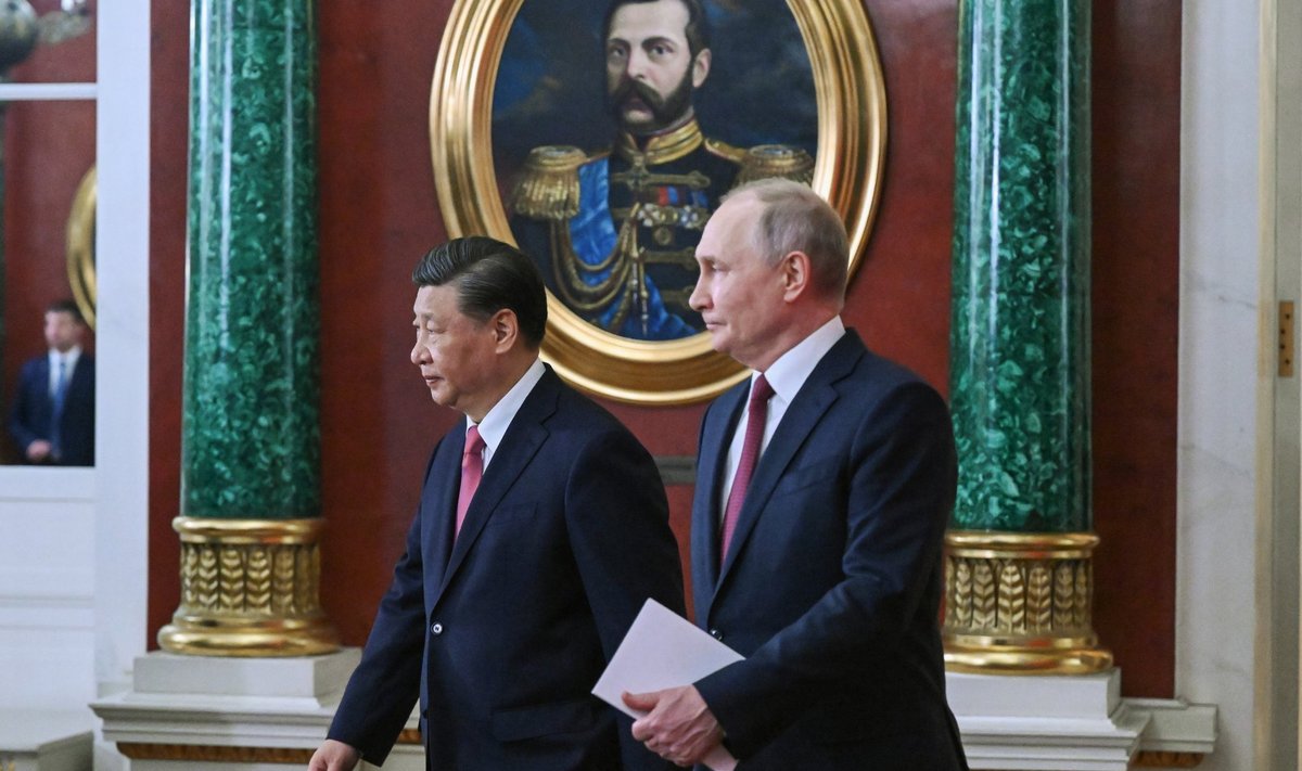Hiina riigipea Xi Jinping (vasakul) külastas märtsis Moskvat ja kohtus seal Venemaa presidendi Vladimir Putiniga