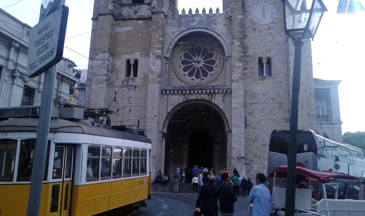 Lissaboni katedraal, mille juurest algab Camino Santiago Portugali tee.