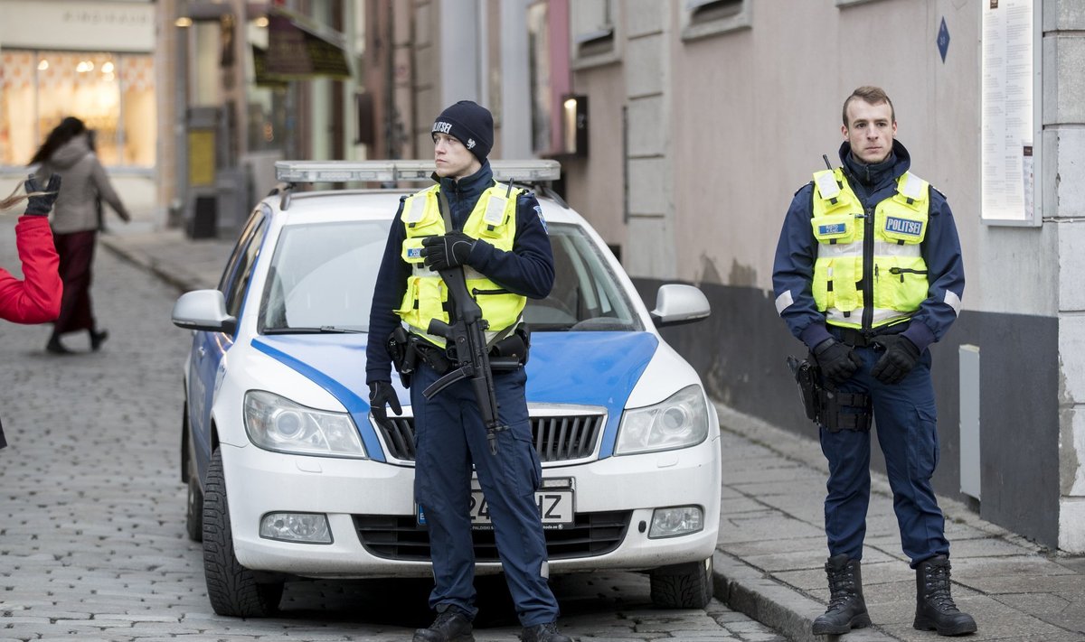 Politsei valve Tallinna jõuluturul
