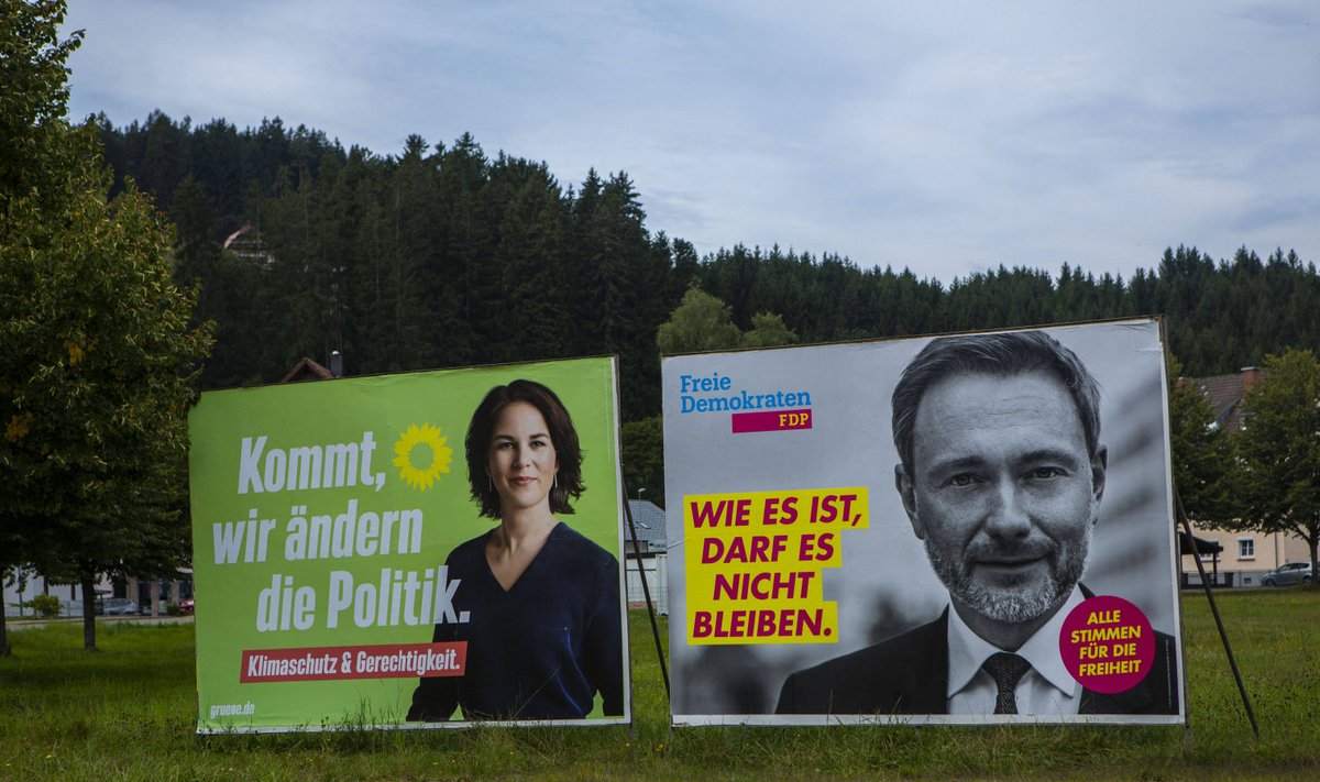 Kuni roheline Annalena Baerbock ja FDP juht Christian Lindner tülli ei pööra, on uue valitsuse võti nende käes.