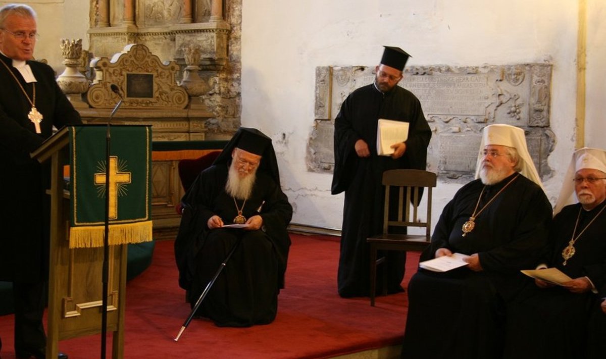Patriarh Bartolomeus ja EELK peapiiskop pidasid ühise palvuse