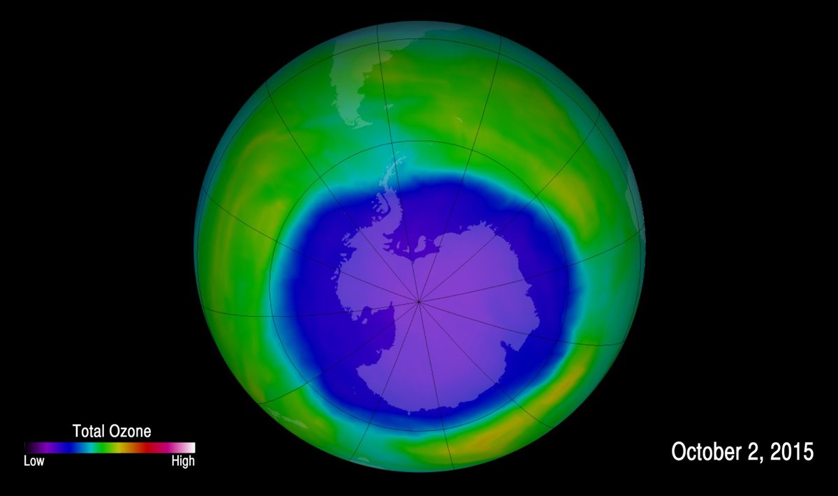 Osooniauk Antarktika kohal vajab veel paranemiseks aega, ent on sinna teel.