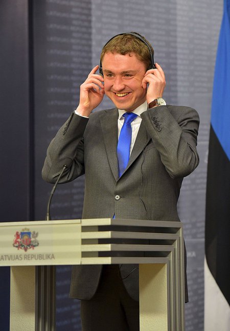 Alati olen mina lustilik, lustilik: Taavi Rõivas peaministri ametis. Foto: Ilmars Znotins / Scanpix