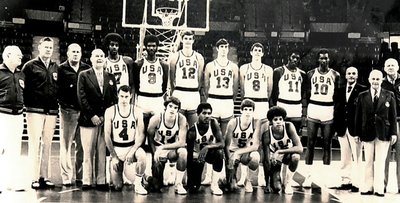 Handout photo of the 1972 U.S. Olympic Baskekball team