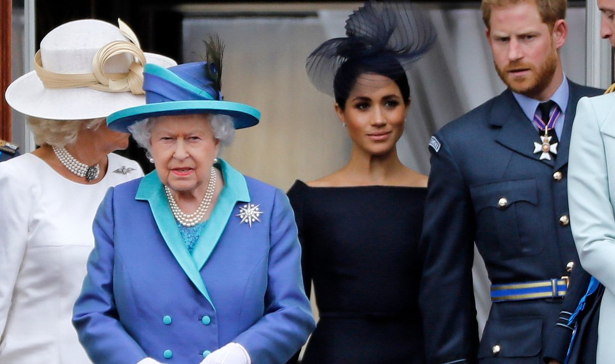 Elizabeth II, Meghan ja Harry 2018. aastal