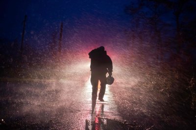 Louisiana päästeametnik öises tormis