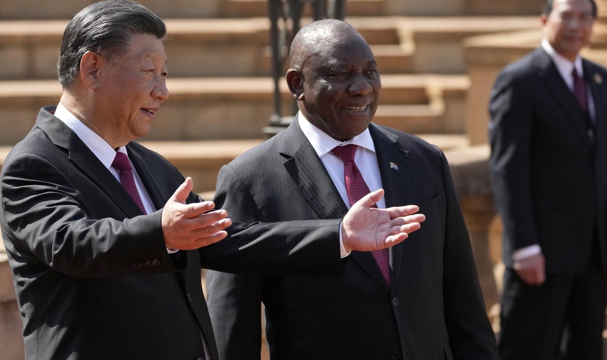 Xi Jinping tahab ühendusse teisigi riike. LAV-i president Cyril Ramaphosa kardab enda kõrvaletõrjumist.