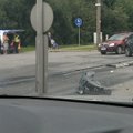 FOTO: Politsei otsib Tallinnas avariis osalenud ja sündmuskohalt põgenenud juhti