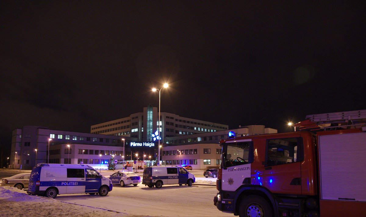 Tulekahju Pärnu haiglas
