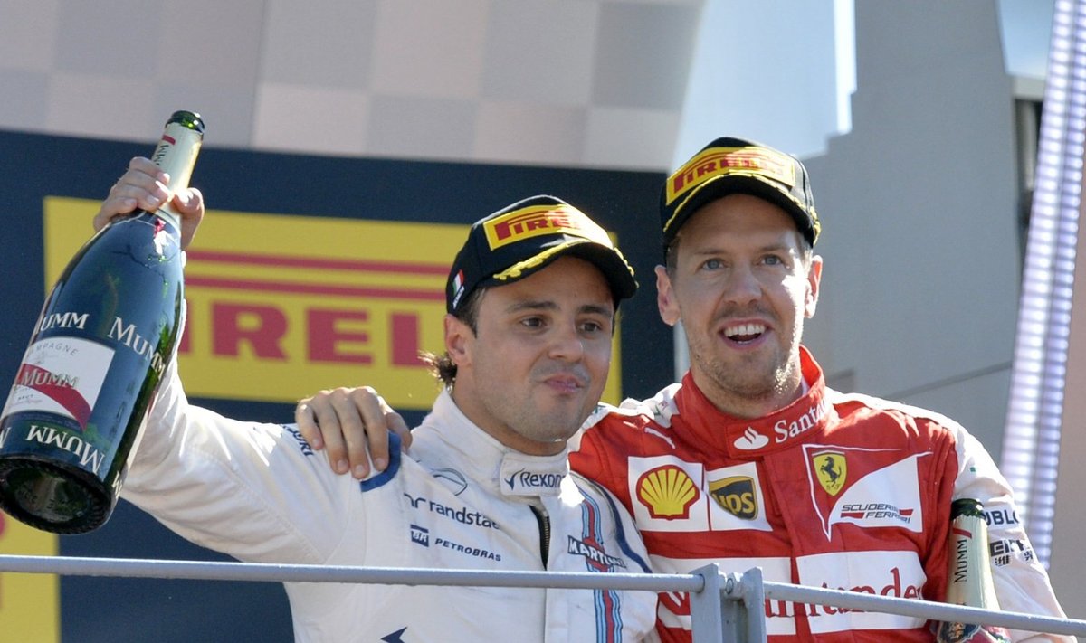 Felipe Massa ja Sebastian Vettel