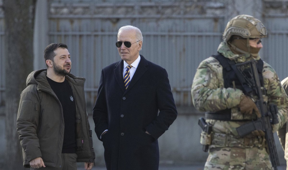 U.S. President Joe Biden Walk of the Brave Plaque in Kyiv