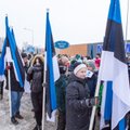 FOTOD | EV100 sünnipäevanädal Pärnus: rongkäik mööda talvist linna