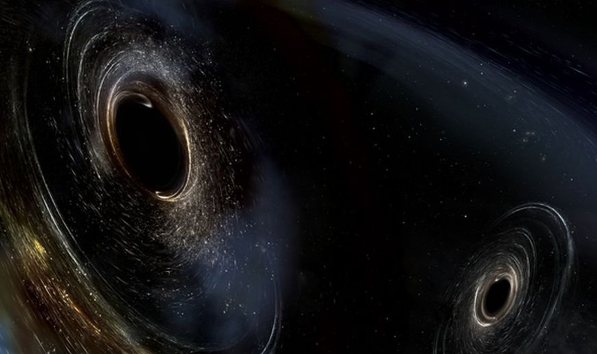 Mustad augud teineteisele lähenemas (foto: LIGO)