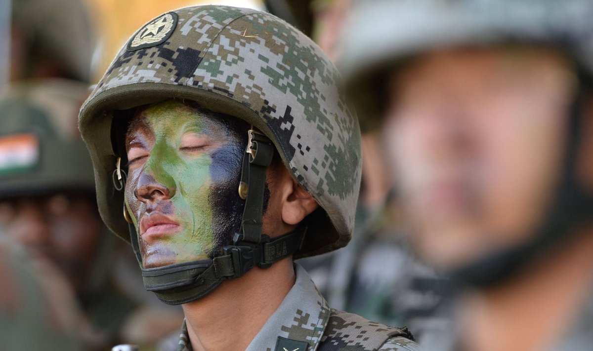 Hiina sõdur 2016. aastal toimunud India-Hiina ühisõppustel