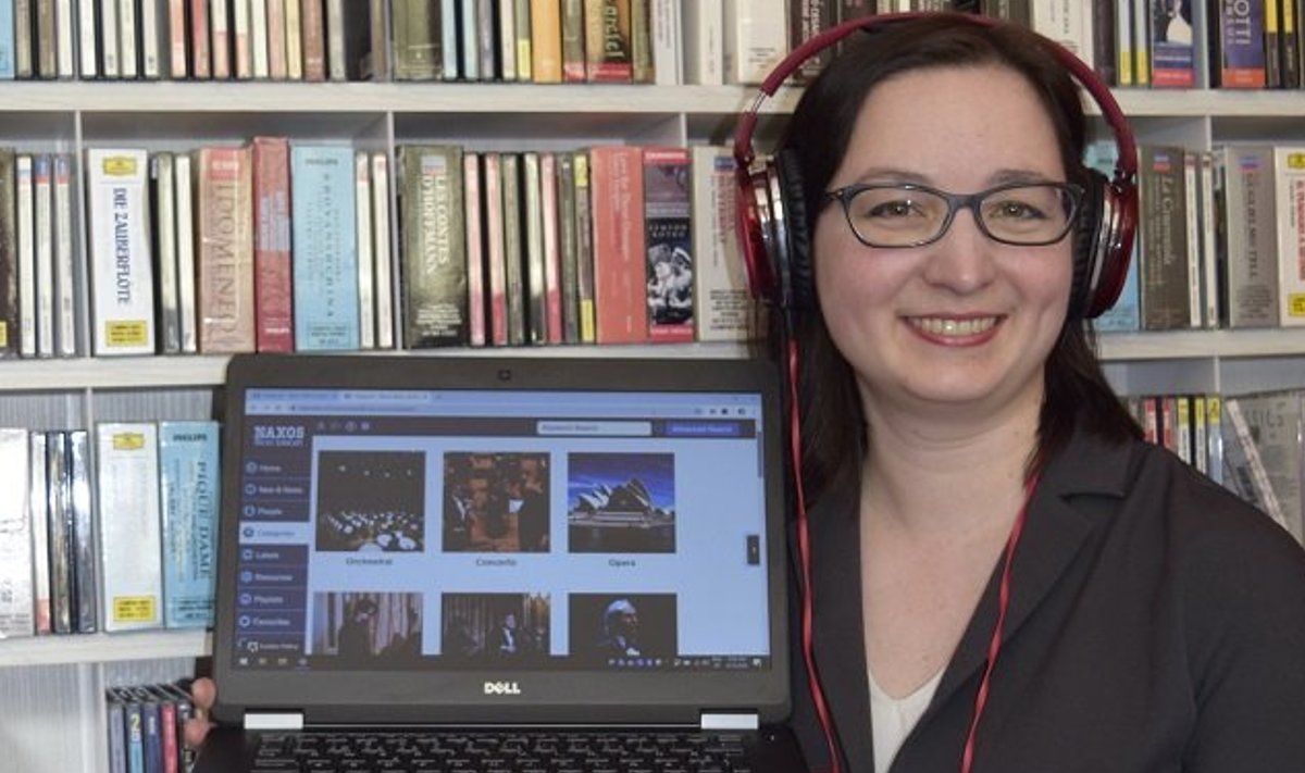 Кристи Веэбер предлагает насладиться музыкой с помощью Таллиннской центральной библиотеки
