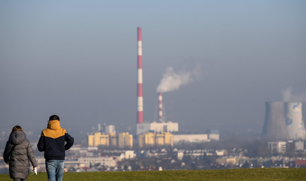 Sudu Krakówi kohal, mis on koos Milano ja Varssaviga üks Euroopa ohtlikuma õhuga linnu.