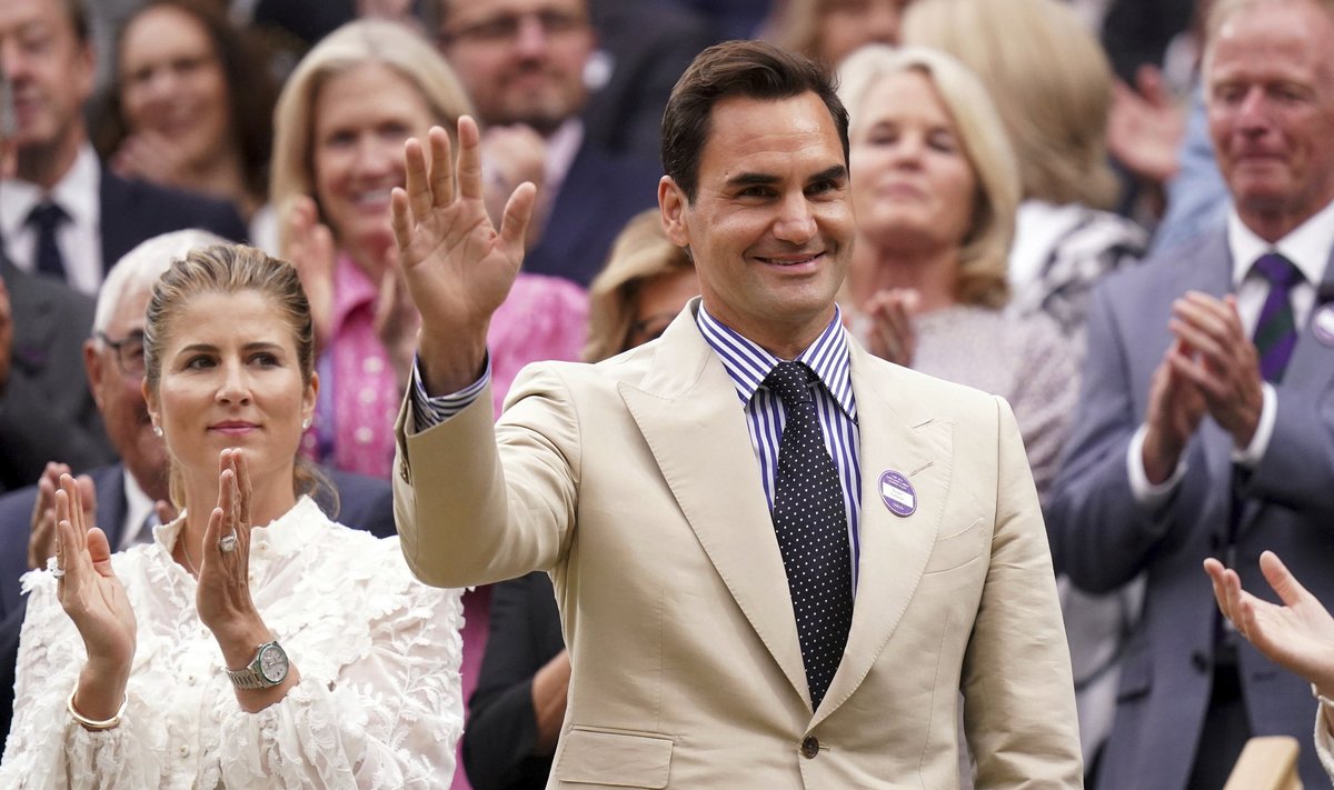 Roger Federerile tehti pidulik tänutseremoonia.