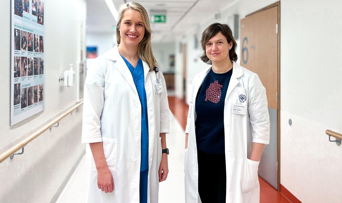 Tartu ülikooli kliinikumi kardioloog Maarja Maser (vasakul) ja südamekirurg Raili Tagen.
