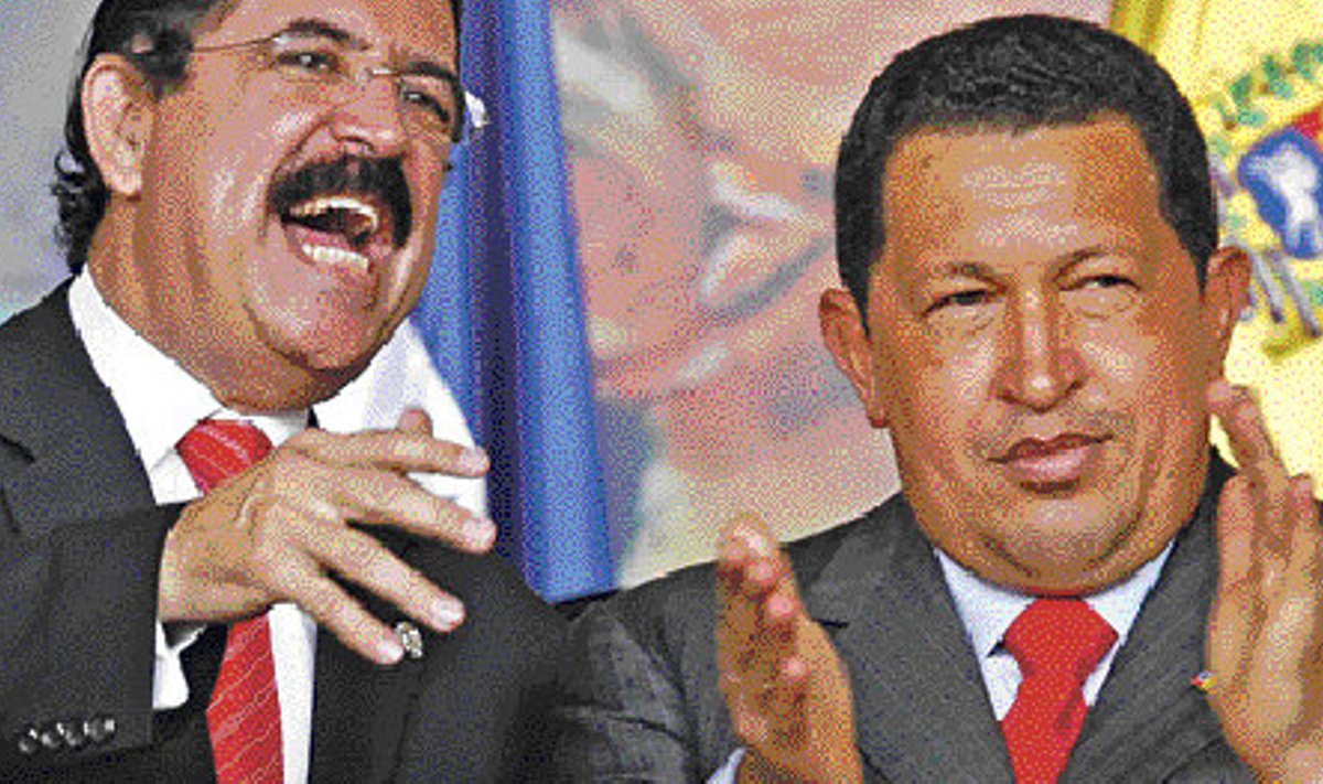 Suured sõbrad: president José Manuel Zelaya Rosales ja tema Venezuela ametivend Hugo Chávez