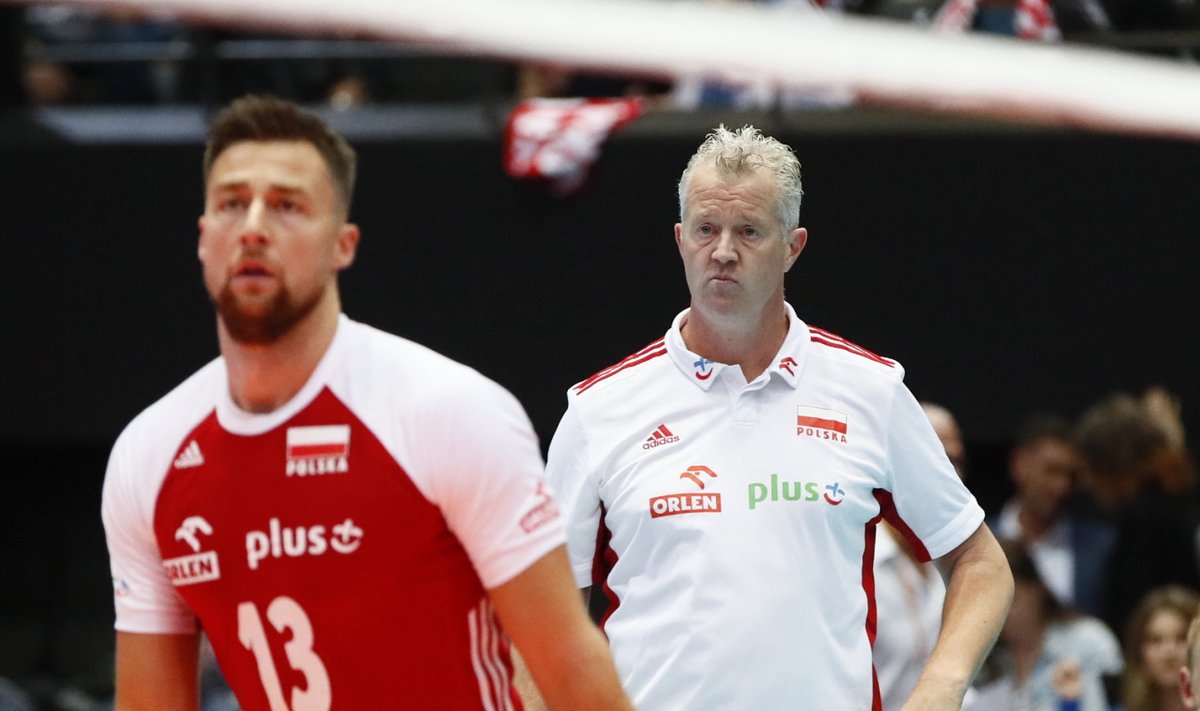 Poola kapten Michal Kubiak ja treener Vital Heynen.