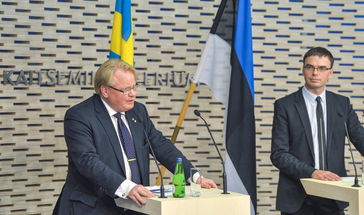 Eesti ja Rootsi kaitseministrite pressikonverents