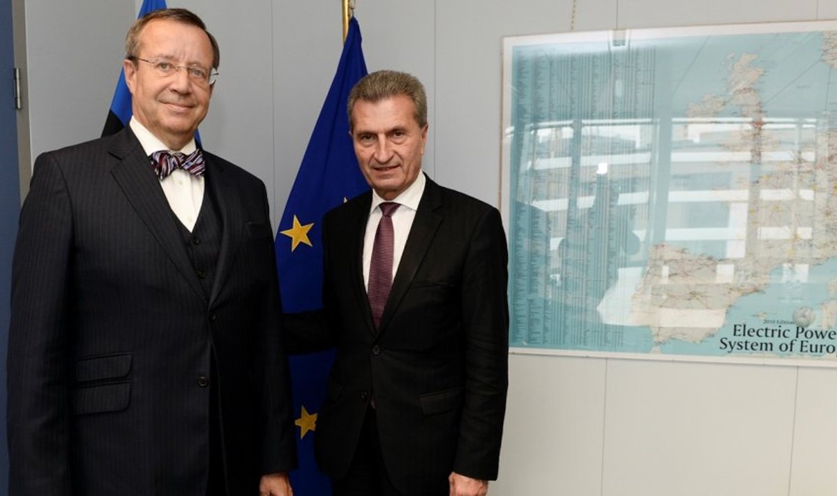 Ilves kohtumas Günther Oettingeriga Brüsselis