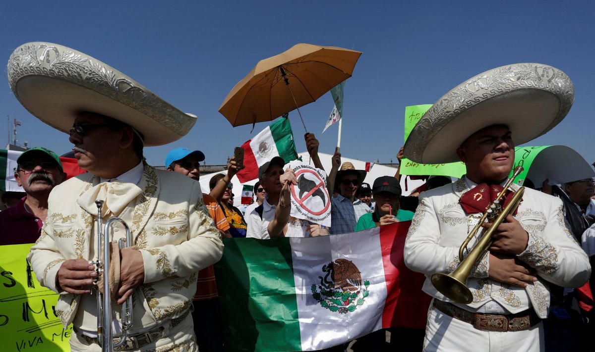 Trumpi vastane meeleavaldus Mehhikos.