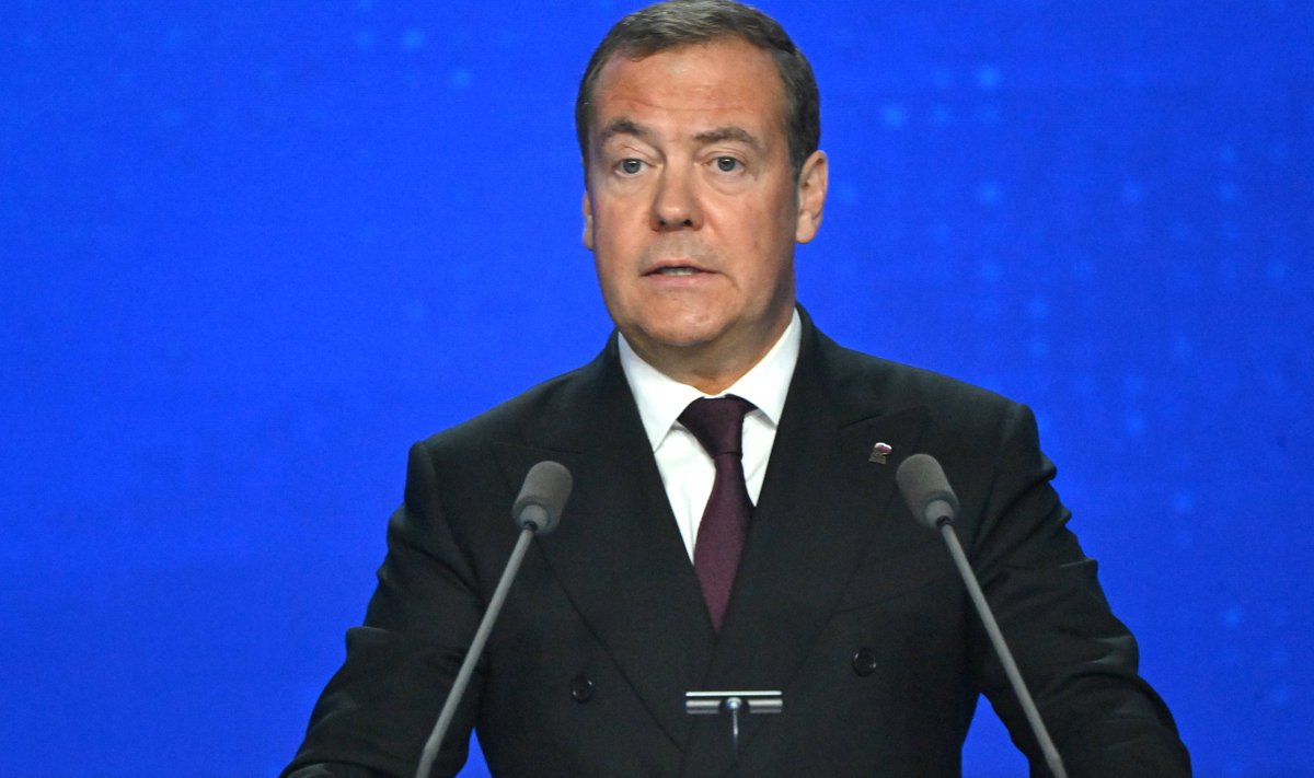 Venemaa Julgeolekunõukogu aseesimees Dmitri Medvedev.
