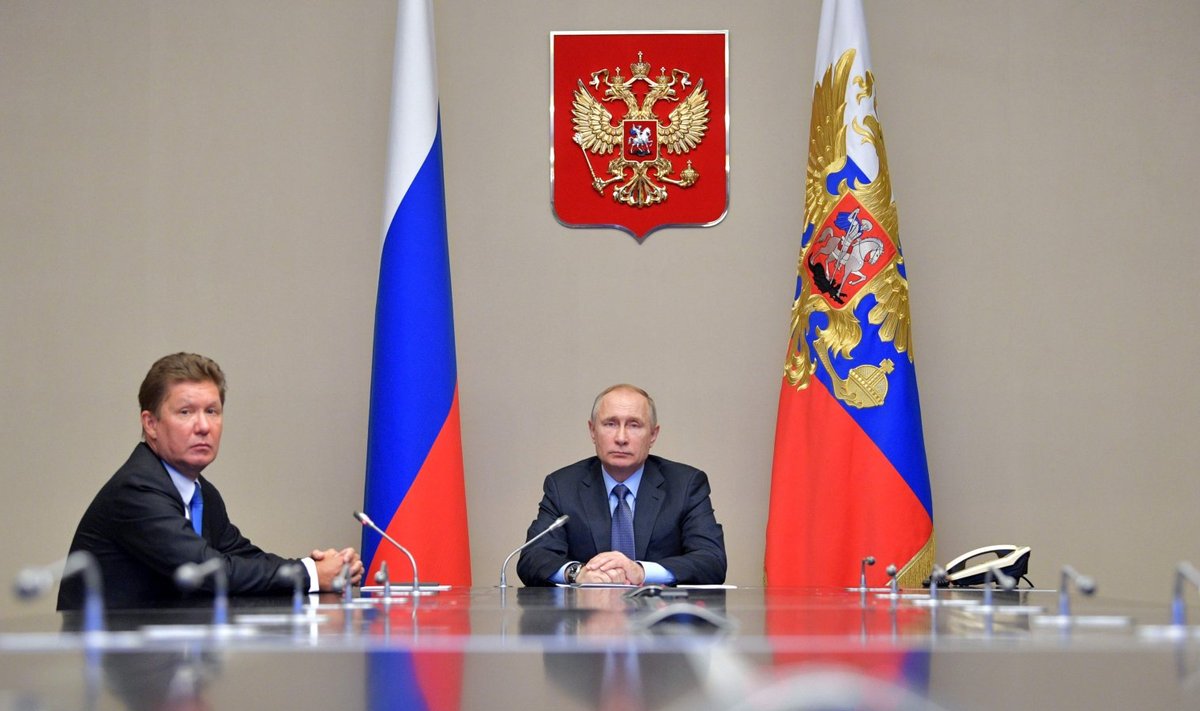 Gazpromi juht Akeksei Miller ja Venemaa president Vladimir Putin