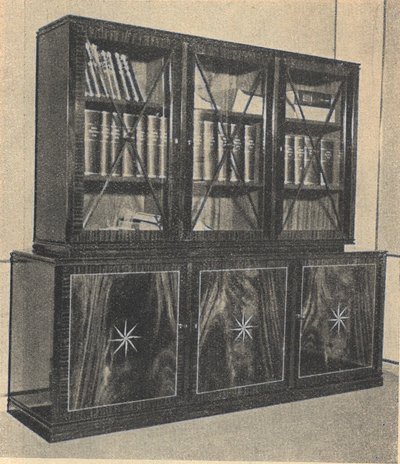 E.Birki ja R.Wunderlichi mahagonist raamatukapp