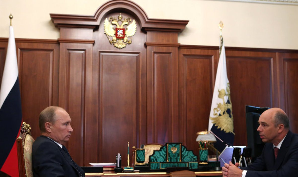 Venemaa president Vladimir Putin ja rahandisminister Anton Siluanov