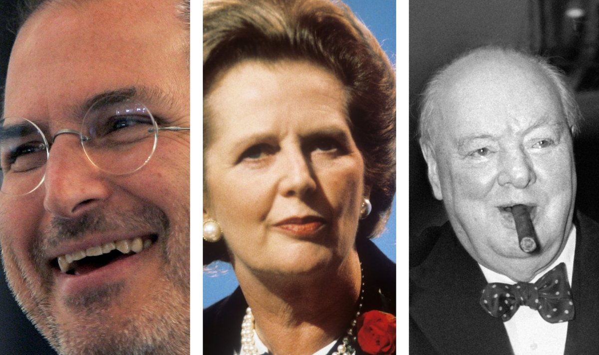 Steve Jobs, Margaret Thatcher, Winston Churchill,