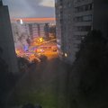 ФОТО и ВИДЕО: Ночью в центре Таллинна подожгли два автомобиля