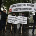 ФОТО | На Тоомпеа протестуют спасатели: команда Копли должна остаться