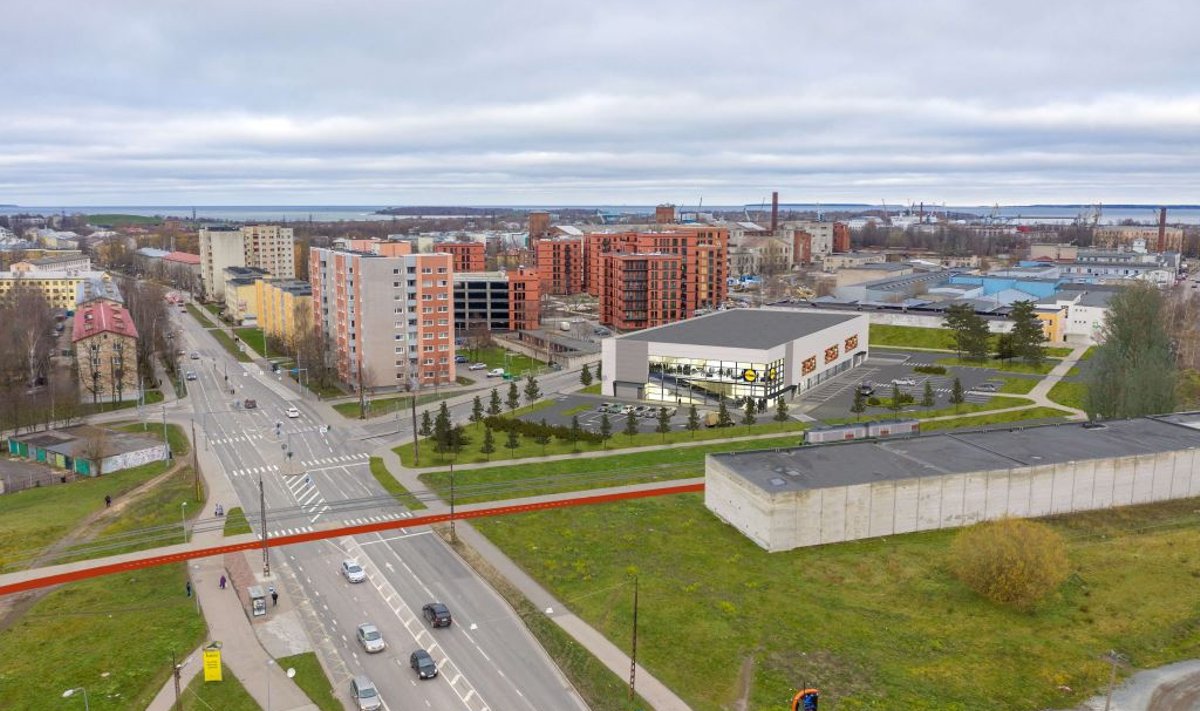 Sellist kauplusehoonet soovib Lidl ehitada Põhja-Tallinnasse. Linn ei ole nõus.