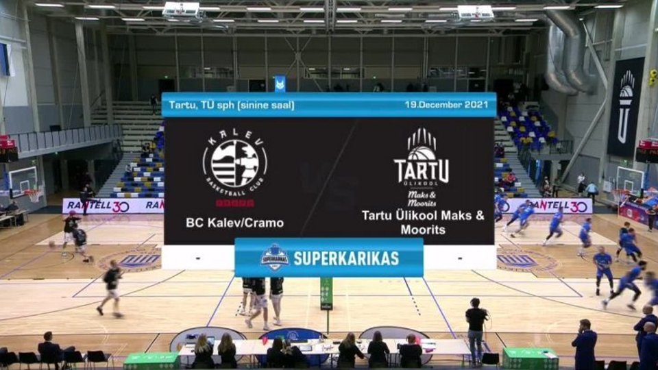 TÄISPIKKUSES | Korvpall: BC Kalev/Cramo - Tartu Ülikool Maks & Moorits - Delfi  TV