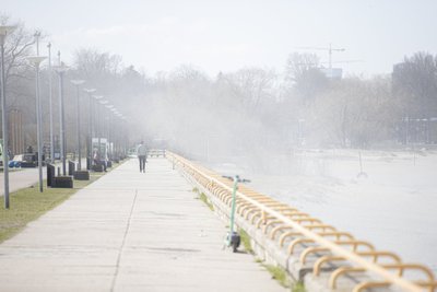 Pirita promenaad mähkumas uttu