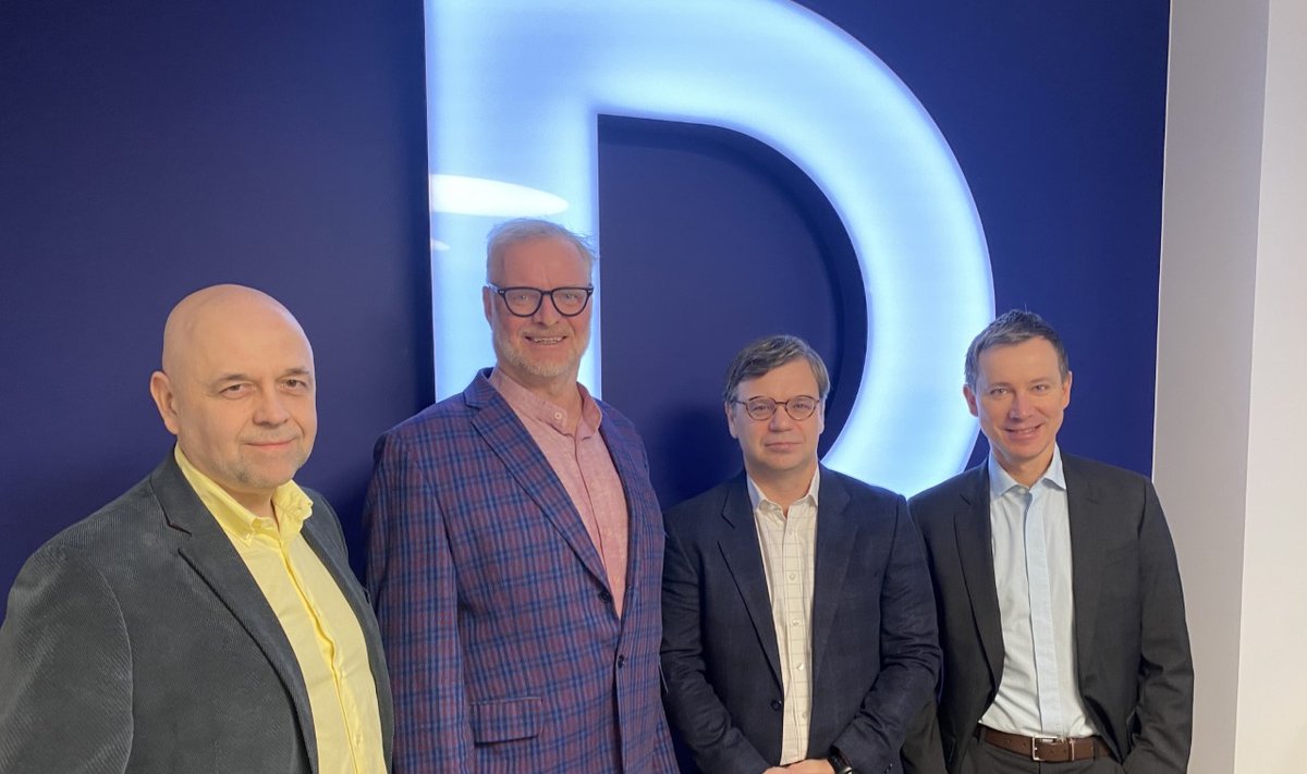 Sven Papp (vasakul), Hans H. Luik, Peeter Kutman ja Toomas Prangli.