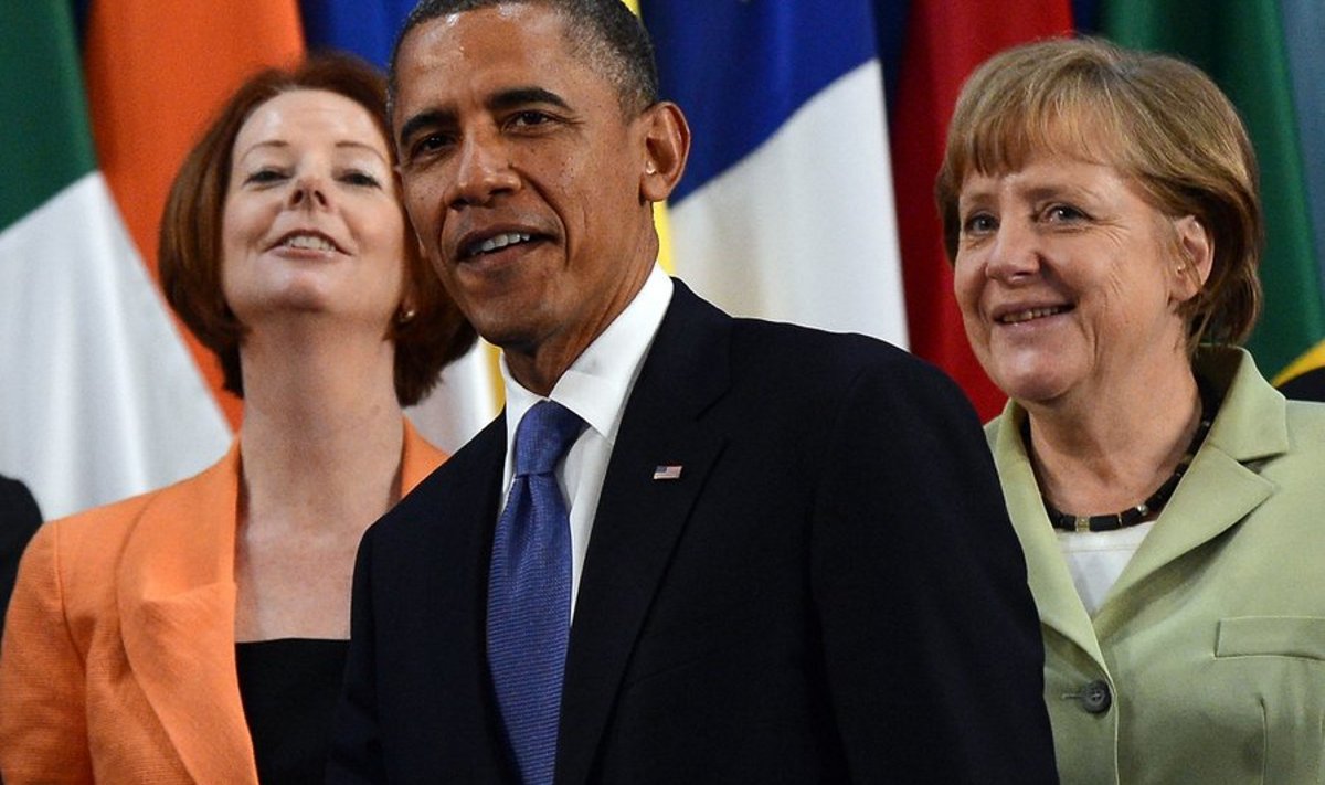 Obama Austraalia peaministri ja Saksa kantsleriga