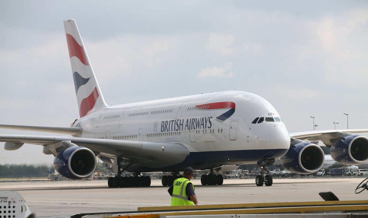 British Airways Celebrates Ipppppnaugural Airbus A380 Flight From London To Dulles