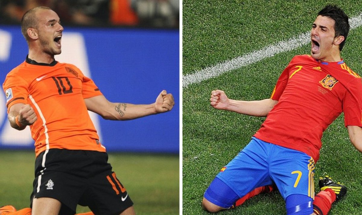 Sneijder ja Villa, Holland versus Hispaania