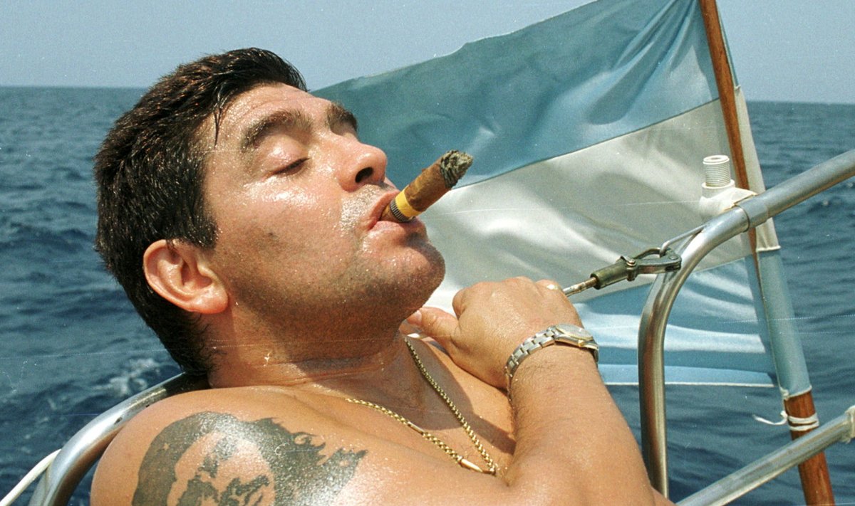 Diego Maradona 2000. aastal Kuubal.