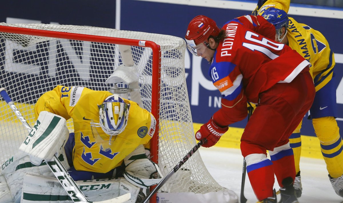Venemaa lõi Rootsit ja jõudis hoki MMil poolfinaali
