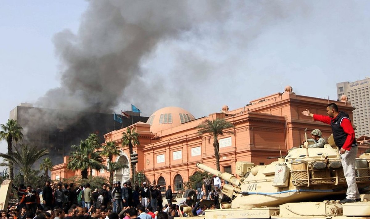 Kairo keskel asuv Egiptuse Muuseum on ohus. Foto Khaled Desouki, AFP