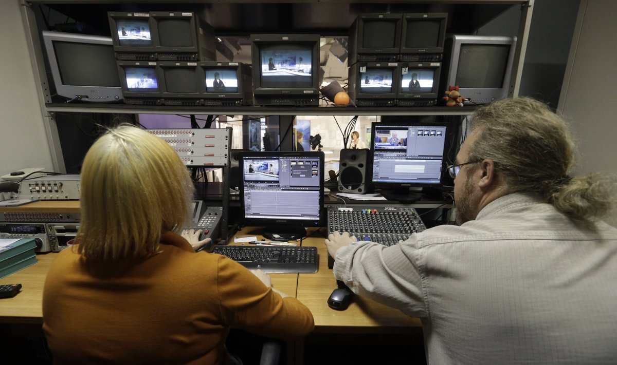 PBK uudisteosakonna töötajad telekanali Riia toimetuses