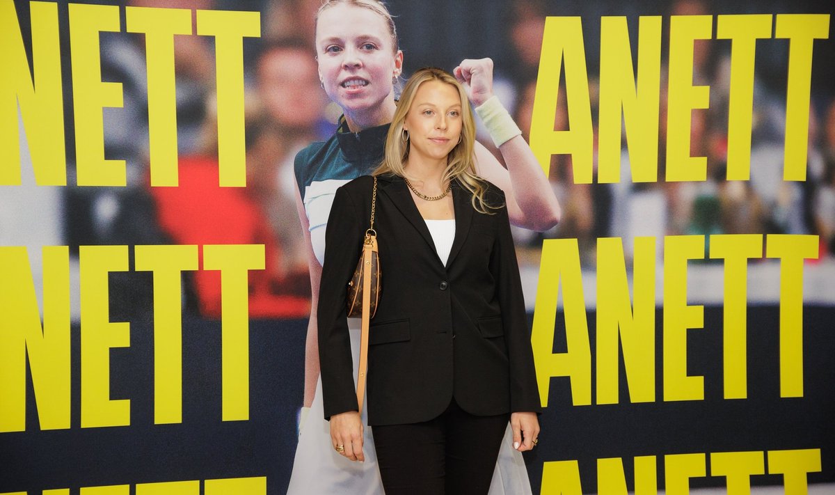 Anett Kontaveit dokumentaalfilmi esilinastusel.