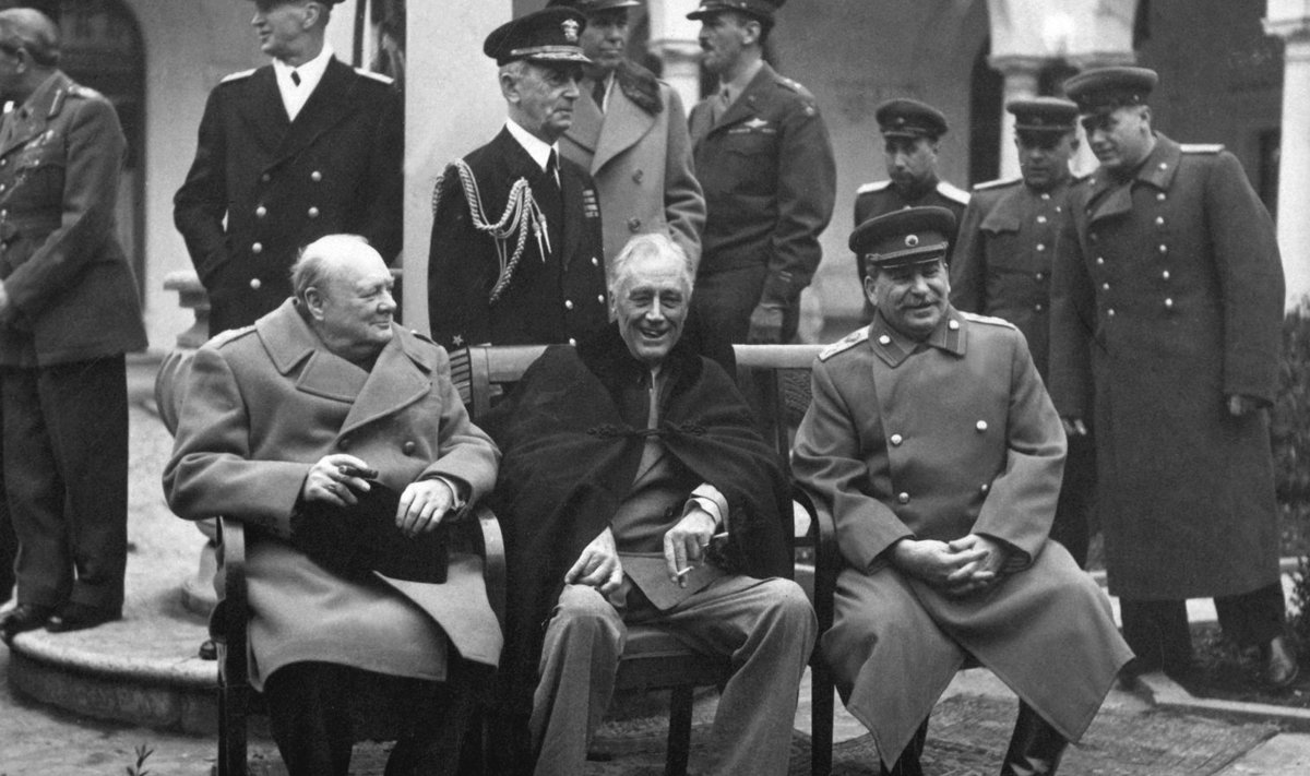 Winston Churchill, Franklin Roosevelt ja Jossif Stalin
