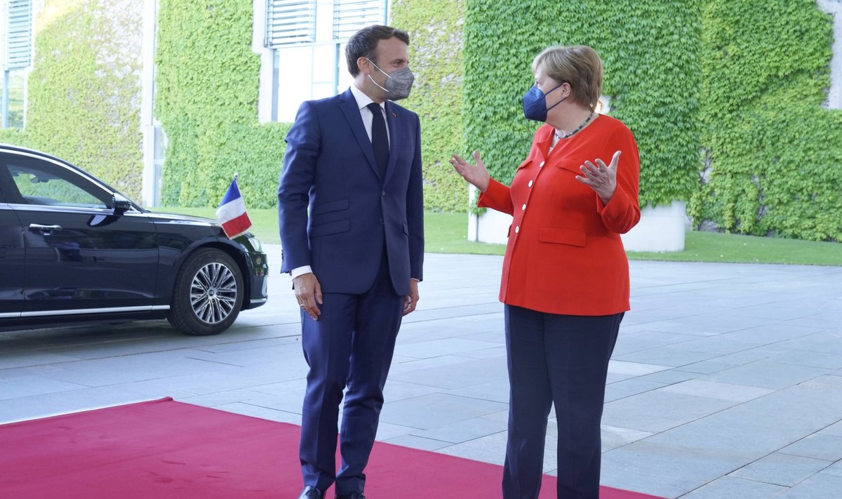 Angela Merkeli ja Emmanuel Macroni kohtumine