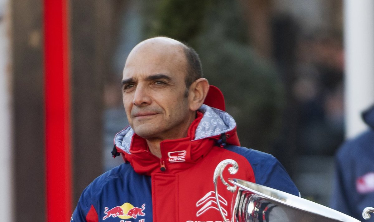 Citroeni tiimiboss Pierre Budar Monte Carlo ralli võidu järel